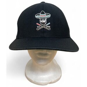 Almigos Golf Snapback Hat One Size Black Cap
